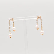 #product_description_first_paragraph# - Boucles d'oreille Emile Plaqué Or Zircon Perle - Coraline bijoux